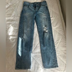 Old navy extra high rise sky-hi straight jeans
